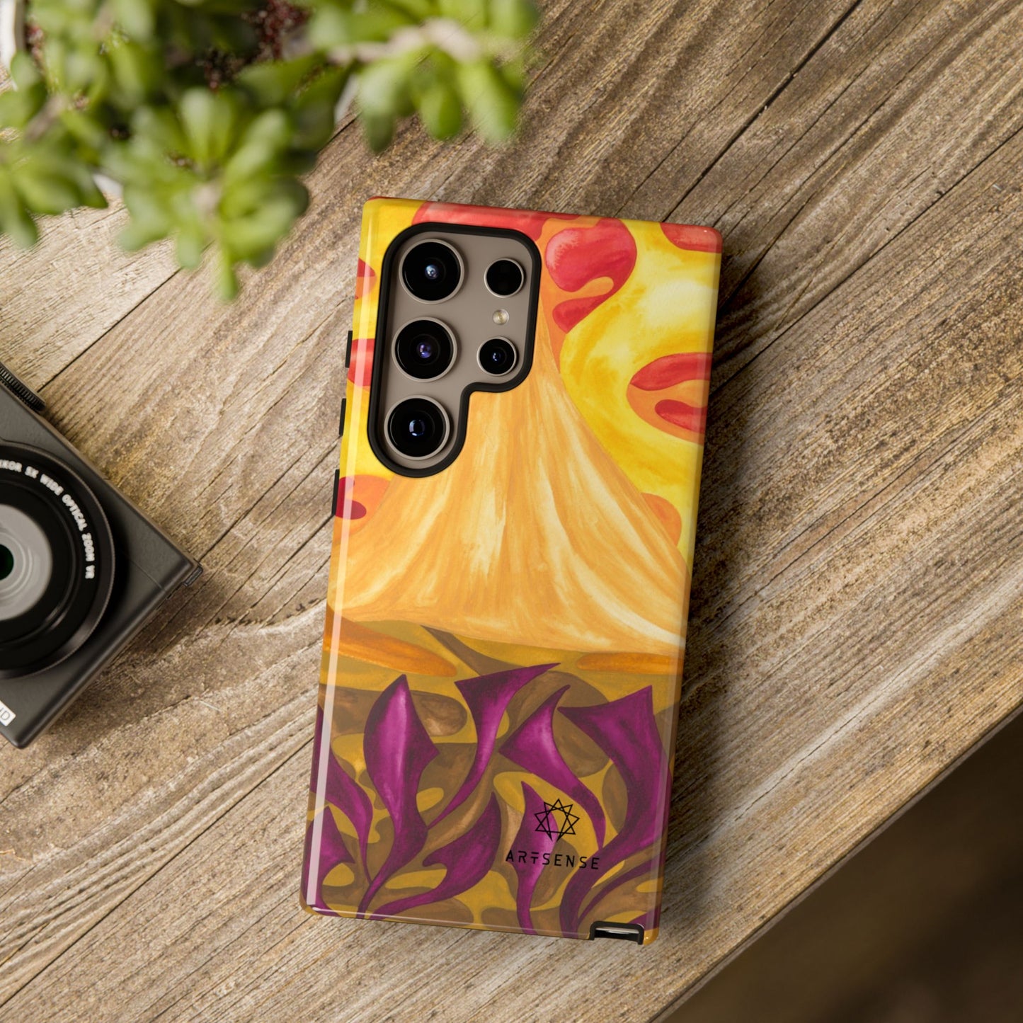 Saffron Pyramids Phone Case