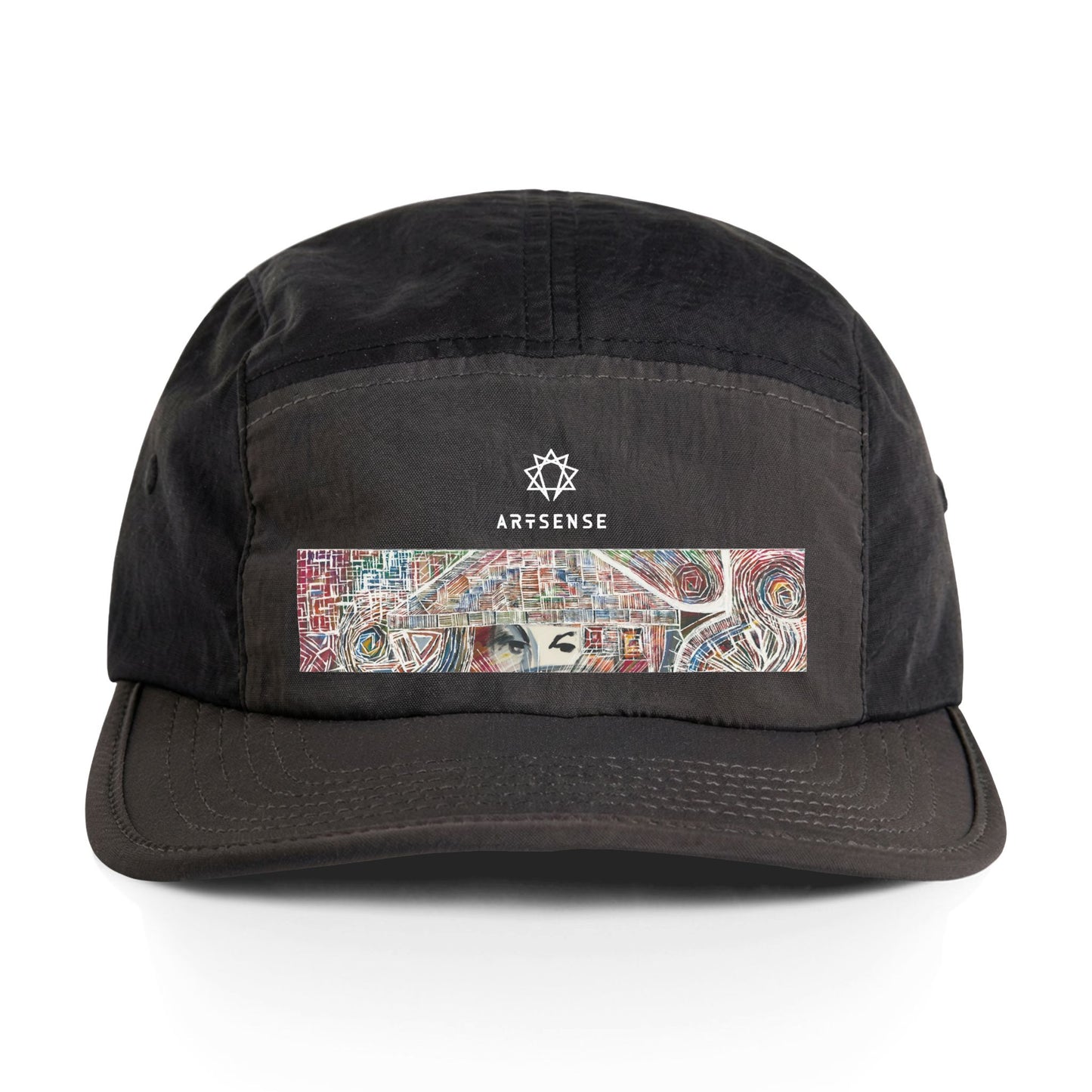 Stitched Muse Two-Tone Nylon Cap