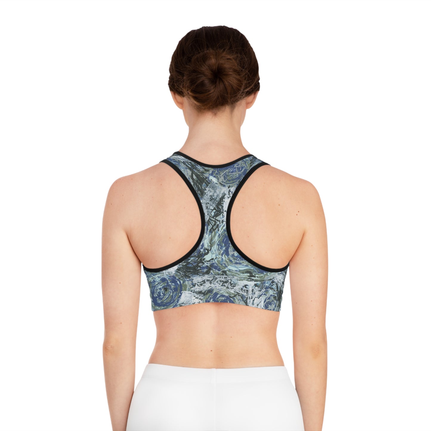 Blue Roses Woman's Sports Bra