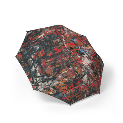 Shattered Horizon Semi-Automatic Foldable Umbrella