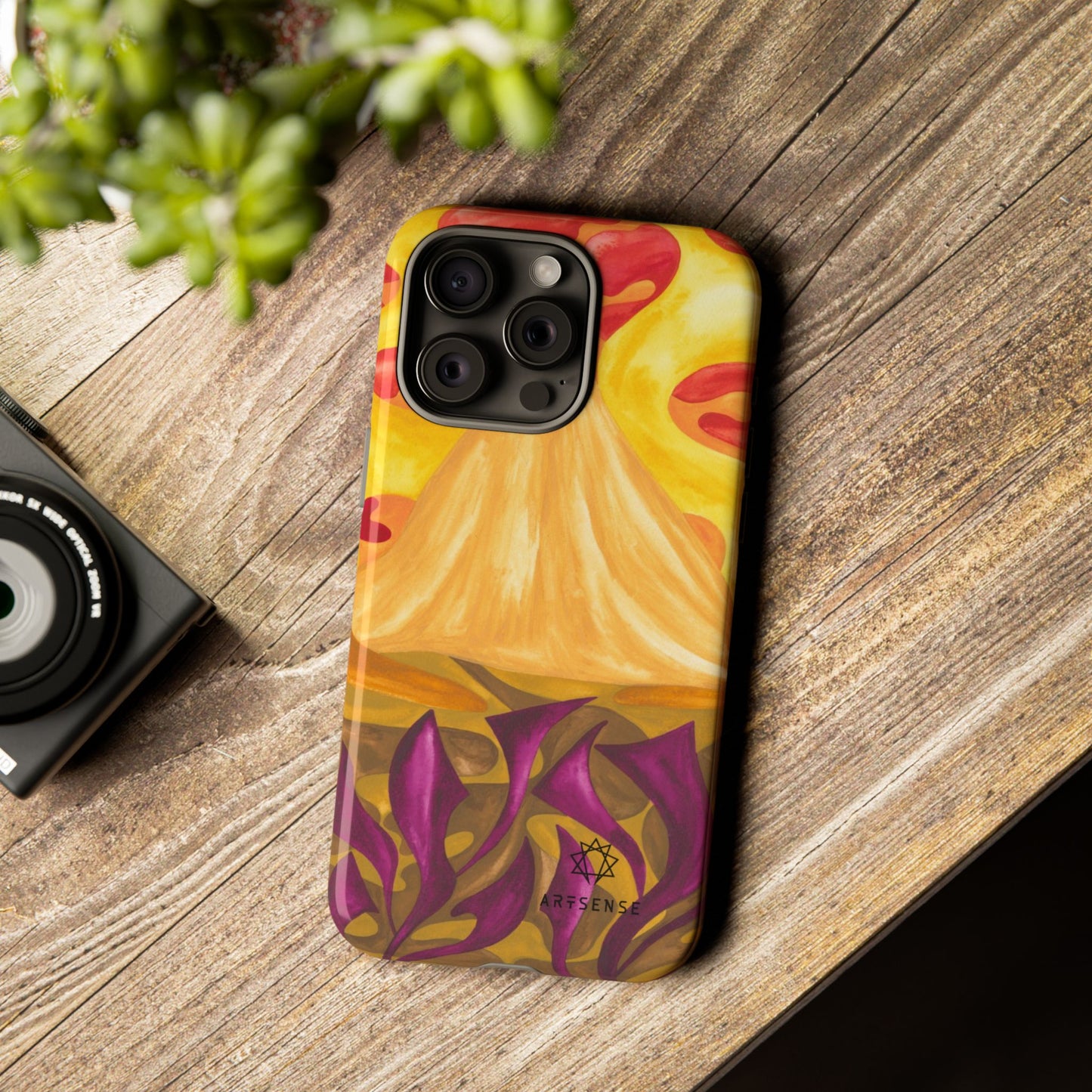 Saffron Pyramids Phone Case