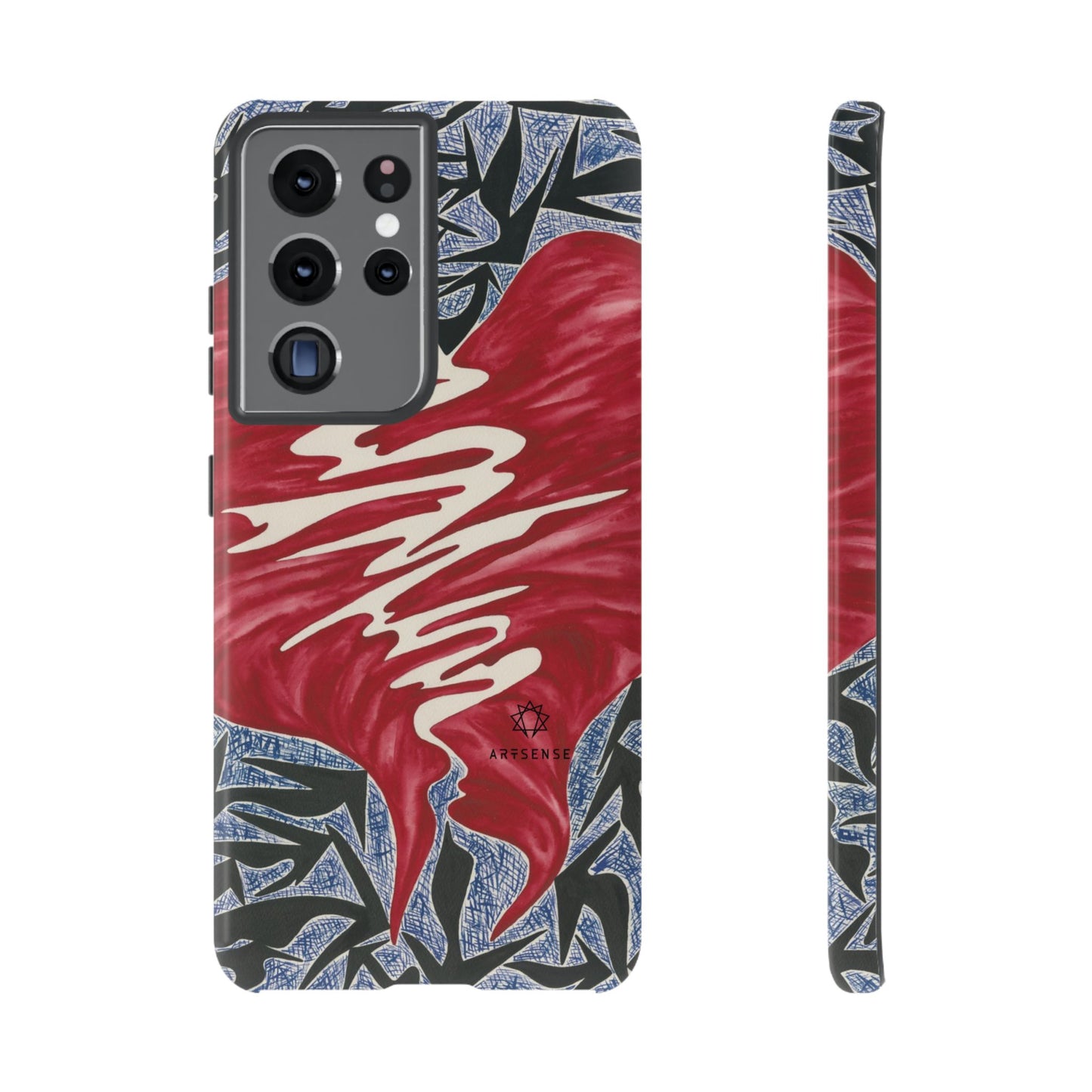 Stretched Heart Phone Case