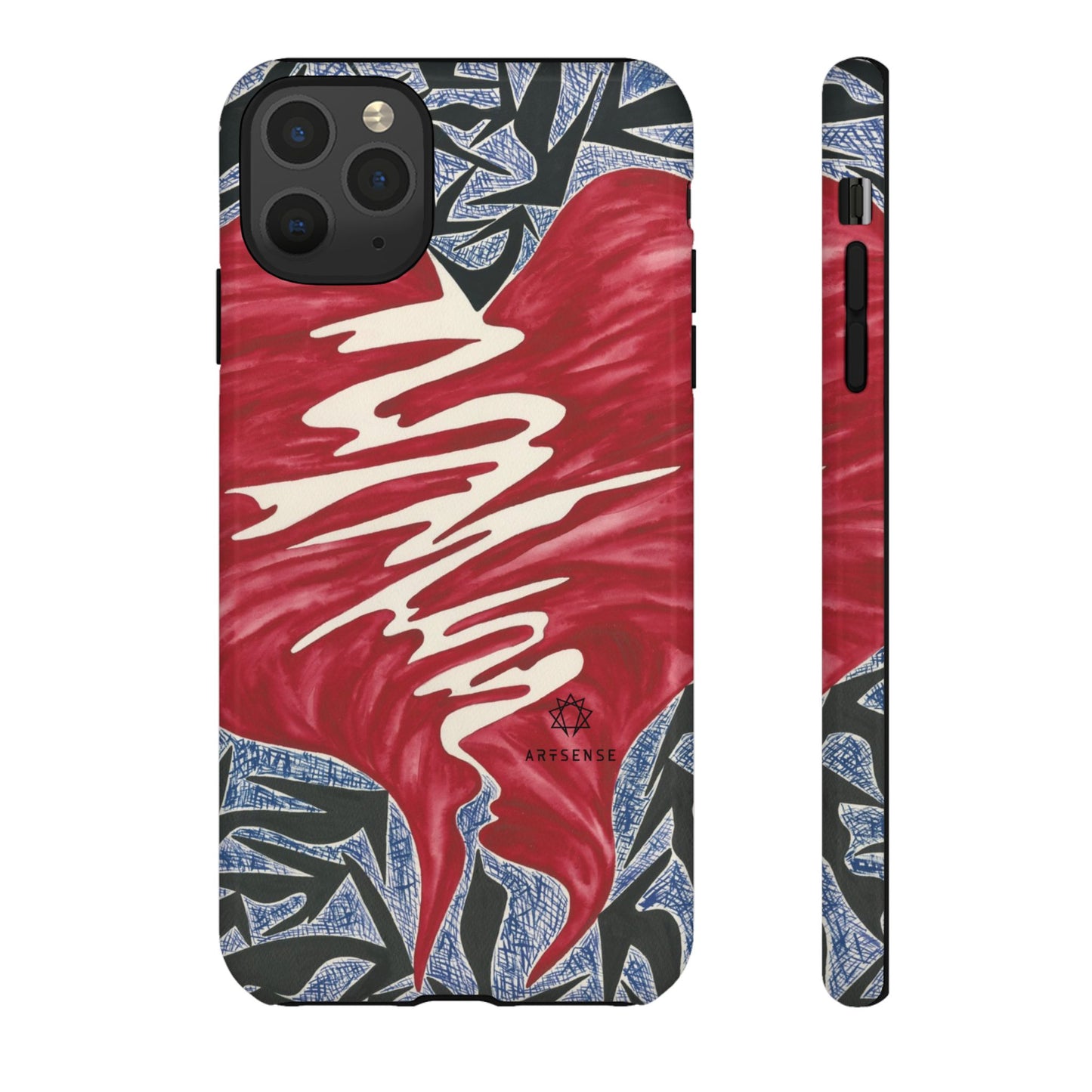 Stretched Heart Phone Case