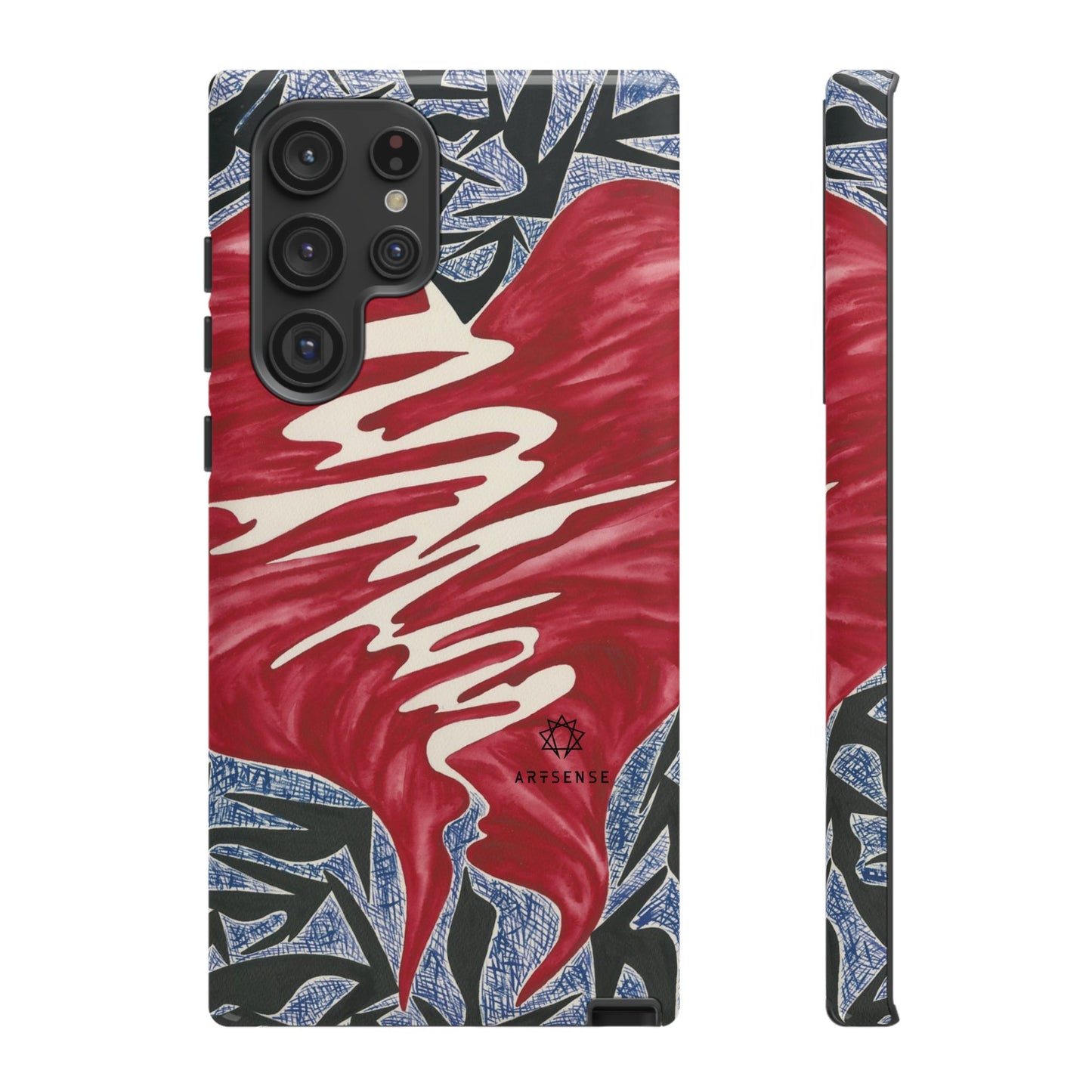 Stretched Heart Phone Case