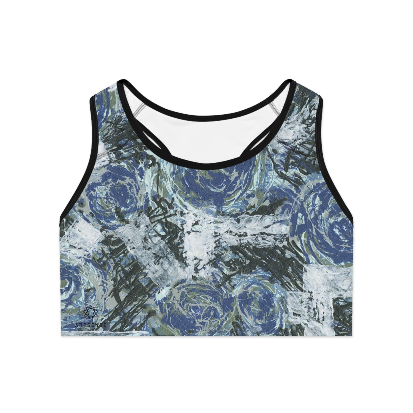 Blue Roses Woman's Sports Bra