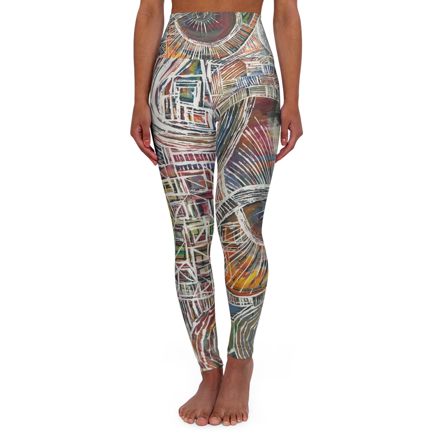 Stitched Muse High-Waisted Yoga Leggings